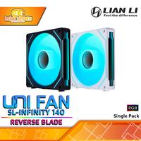 Gambar FAN CASING LIAN LI UNI FAN SL-Infinity 140 REVERSE BLADE - 140mm Single Pack ARGB Fan dari Techno Computer Bali Kota Denpasar 1 Tokopedia