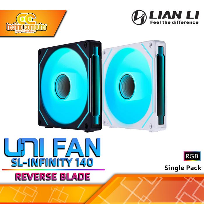Gambar FAN CASING LIAN LI UNI FAN SL-Infinity 140 REVERSE BLADE - 140mm Single Pack ARGB Fan dari Techno Computer Bali Kota Denpasar Tokopedia