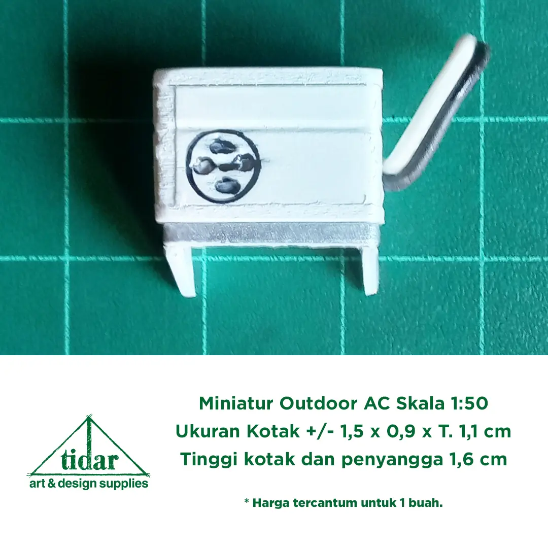 MH - Miniatur Outdoor AC Skala 1:50 - Maket Air Conditioner Dinding