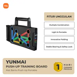 YUNMAI Alat Bantu Push-up Training Board Portable Safety Lock