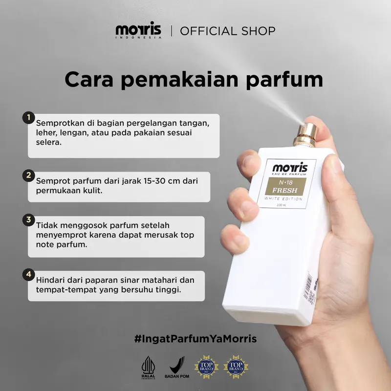 Morris Eau De Parfum White Edition 100ml - Parfum Pria 2