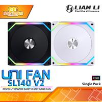 Gambar FAN CASING LIAN LI UNI FAN SL140 V2 - 140mm Single Pack ARGB Fan dari Techno Computer Bali Kota Denpasar 1 Tokopedia