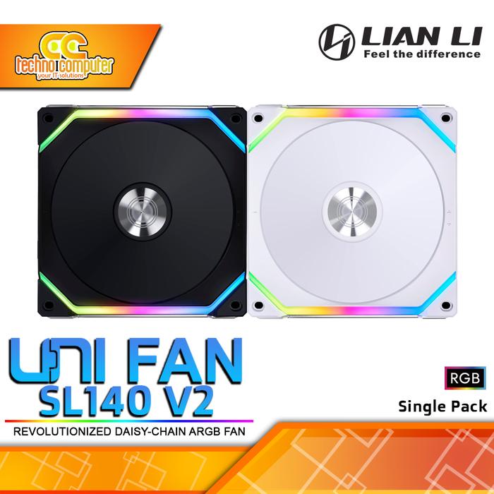 Gambar FAN CASING LIAN LI UNI FAN SL140 V2 - 140mm Single Pack ARGB Fan dari Techno Computer Bali Kota Denpasar Tokopedia
