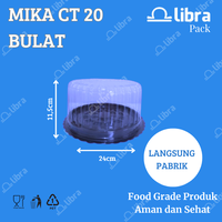 Gambar 150 Pcs - Mika Cake Tray CT 20 Bulat / Mika Tumpeng Mini Alas + Tutup dari Libra Pack Kota Tangerang 1 Tokopedia