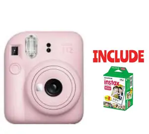 fujifilm instax mini 12 instant camera With Paper - Pink