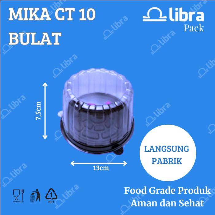 Gambar 300pcs Mika Cake Tray / Box Kue / Kotak Kue / Tumini / Bulat / CT 10 dari Libra Pack Kota Tangerang Tokopedia
