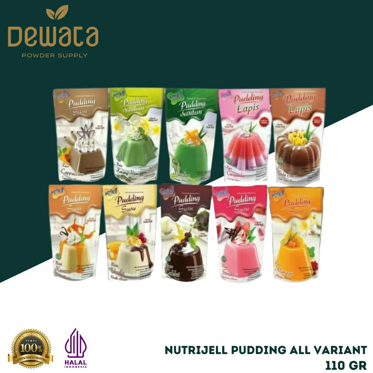 Nutrijell Pudding All Variant 110 gr