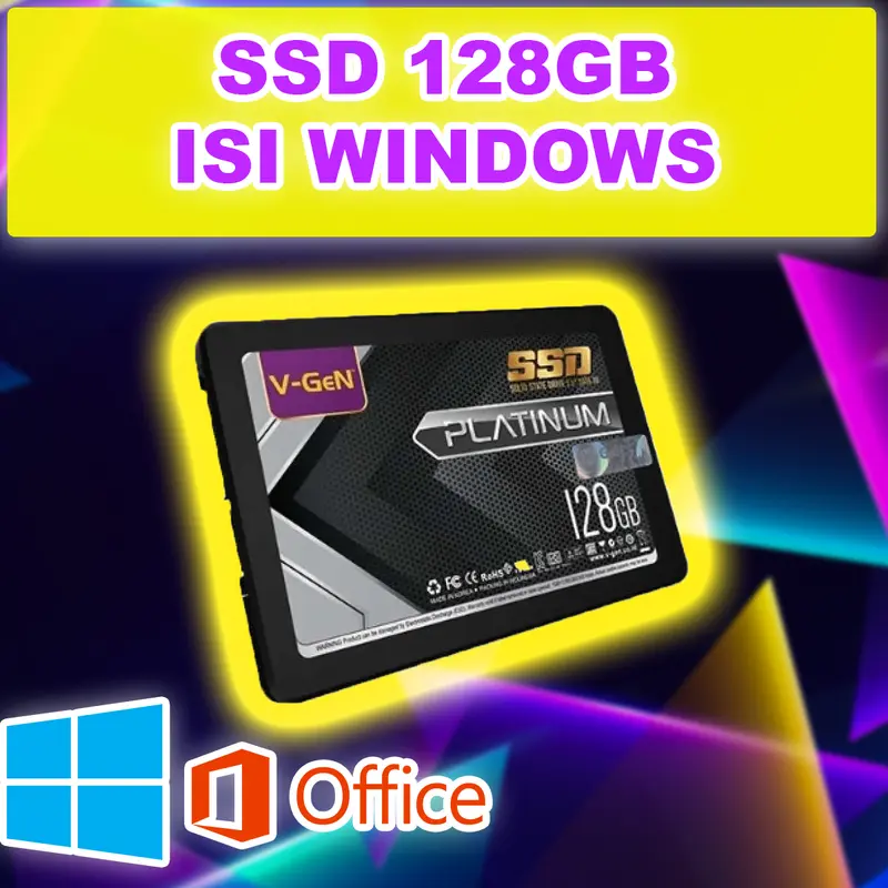 SSD ISI WINDOWS 128GB TINGGAL PAKAI - BUKAN 512GB 256GB 1TB 240GB WD SANDISK SEAGATE 0