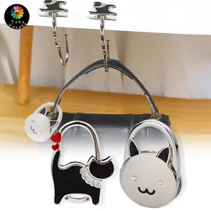 Gantungan Tas Handbag Hanger Bag Storage Holder Hook Hang Metal Elegan & Mudah Alih Bunny Cat