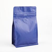 Gambar Kemasan kopi Box Pouch Flat bottom coffee bag 250g+ Zipper+ Valve - Silver dari Maharaja Coffee Kota Administrasi Jakarta Pusat 2 Tokopedia