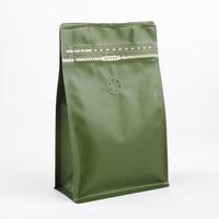 Gambar Kemasan kopi Box Pouch Flat bottom coffee bag 250g+ Zipper+ Valve - Silver dari Maharaja Coffee Kota Administrasi Jakarta Pusat 4 Tokopedia
