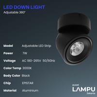 Gambar SPOTLIGHT Adjustable 12watt bisa ROTATABLE - Hitam dari Pusat Lampu Jakarta Kota Administrasi Jakarta Pusat 4 Tokopedia