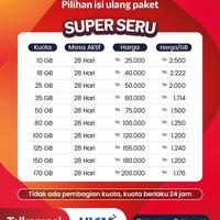 Gambar Nomor Spesial Kartu Perdana Internet Telkomsel Super SERU No Cantik kuota 260GB 1th - 081266906222 dari Uniq Computer Kota Administrasi Jakarta Barat 4 Tokopedia