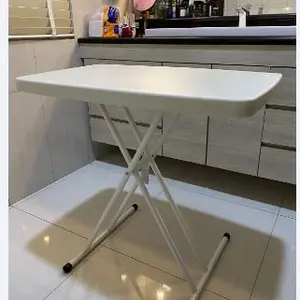 New Storm 76X50 Cm Meja Taman Lipat Adjustable - Putih
