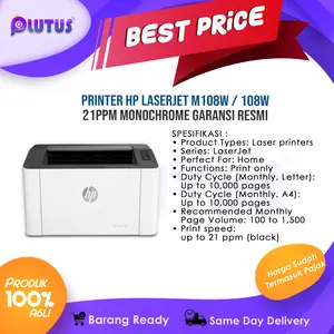 Printer HP Laserjet M108W / 108W 21ppm Monochrome Garansi Resmi