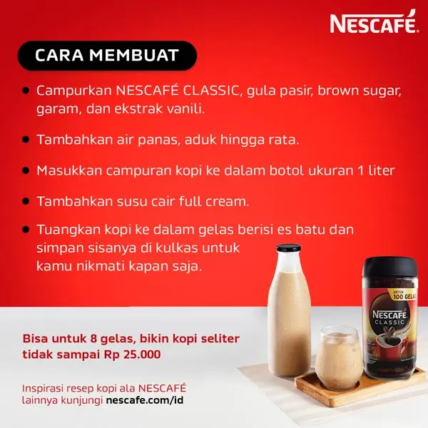 NESCAFE Classic Kopi Instan Kopi Hitam 200g Jar 3