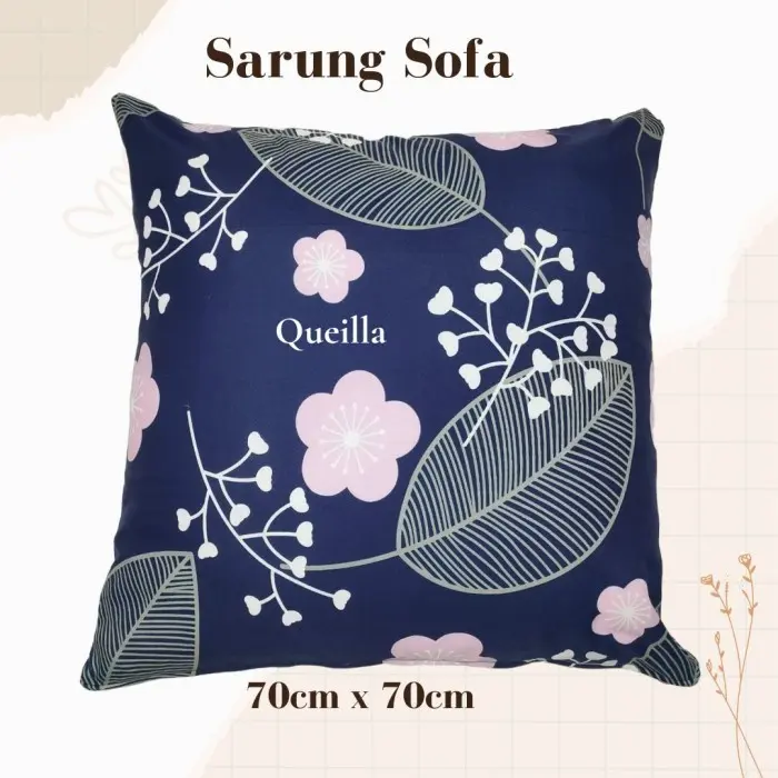 SARUNG BANTAL SOFA UKURAN 70X70 CM - SARUNG SOFA JUMBO - PAKAI RESLETING