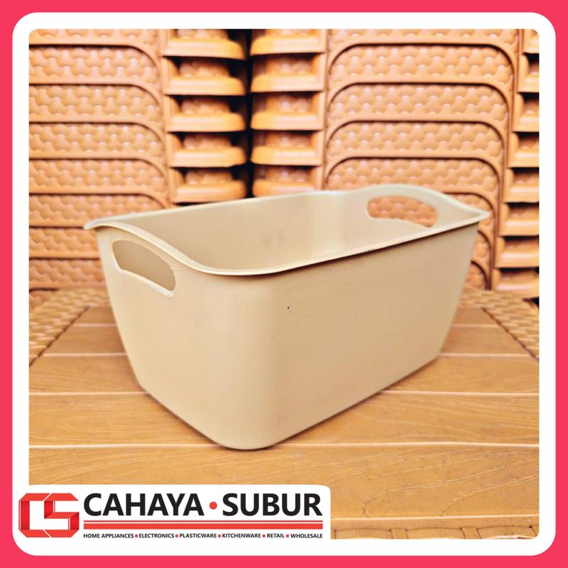 Keranjang Estetik Serbaguna LUXURY SPBR Harga Satuan Keranjang Bak Rotan Anyam Plastik High Quality Food Safe Material 2