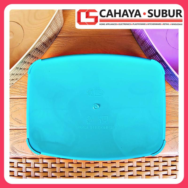 Keranjang Estetik Serbaguna LUXURY SPBR Harga Satuan Keranjang Bak Rotan Anyam Plastik High Quality Food Safe Material 7