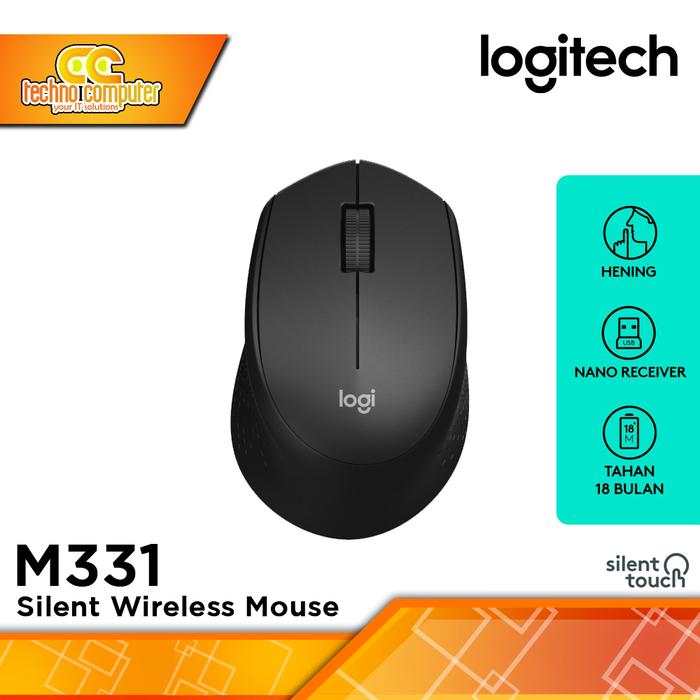 Gambar LOGITECH M331 Silent Wireless - Office Mouse Wireless dari Techno Computer Bali Kota Denpasar Tokopedia