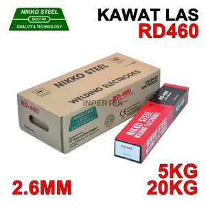 Kawat Las 2.6mm RD460 NIKKO STEEL 2.6 X 350 Elektroda RD 460 2.6 mm Welding Listrik Kemasan Per 5KG