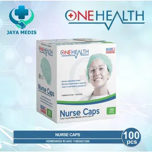 NURSE CAP MOB CAP HAIRNET ONEHEALTH ISI 100 NURSECAP WARNA HIJAU