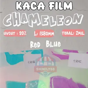 Stiker Kaca / Kaca film fashion / chamelon  / kaca film pelangi