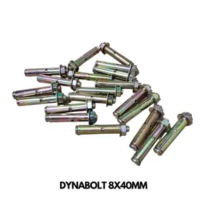 20 Pcs Dynabolt 8 x 40 Dinabolt Baut Beton Anchor Bracket Set 8x40