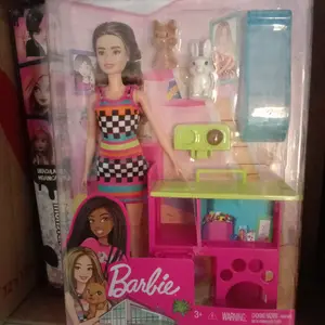 Barbie doll And pet play sett