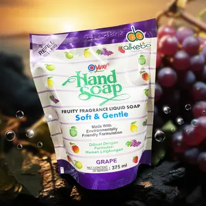 Yuri Handsoap Aroma Anggur Refill pouch 375 ml Sabun Cuci Tangan
