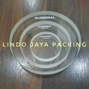 kaca temperet sigh glass tahan panas/ bulat diameter 63mmx10mm tempered borosilicate