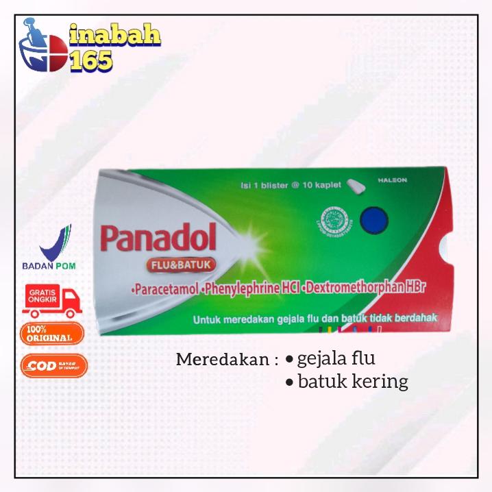 Panadol hijau 1 strip isi 10 tablet