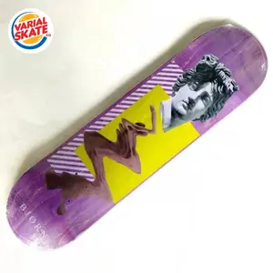 Skateboard deck bjorn purple statue 8.0 8.25