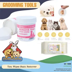 Tisu Basah Kucing Pembersih Noda Anjing Cat Tear Mata Stain Remover