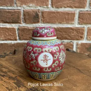 Buli-buli  jadul nyonya ware warna merah