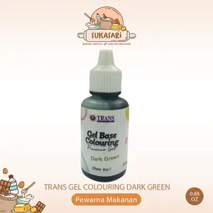 Trans Gel Colouring Dark Green 0.88oz Pewarna makanan Jel icing color Hijau Tua