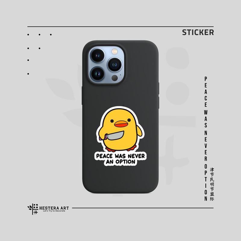Stiker Bebek Sticker Vinyl Doff Laminasi | Piece Was Never An Option 3