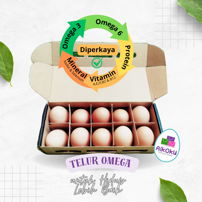 Gambar Aikoku Telur Omega Organik Untuk Hidup Lebih Sehat Isi Pack 10 Btr dari Kak Aikoku Kota Bekasi Tokopedia