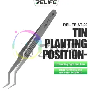 PINSET TWEEZERS RELIFE ST-20 FOR CHIP TIN PLANTING POSITION ANTI-MAGNETIC ADSORPTION