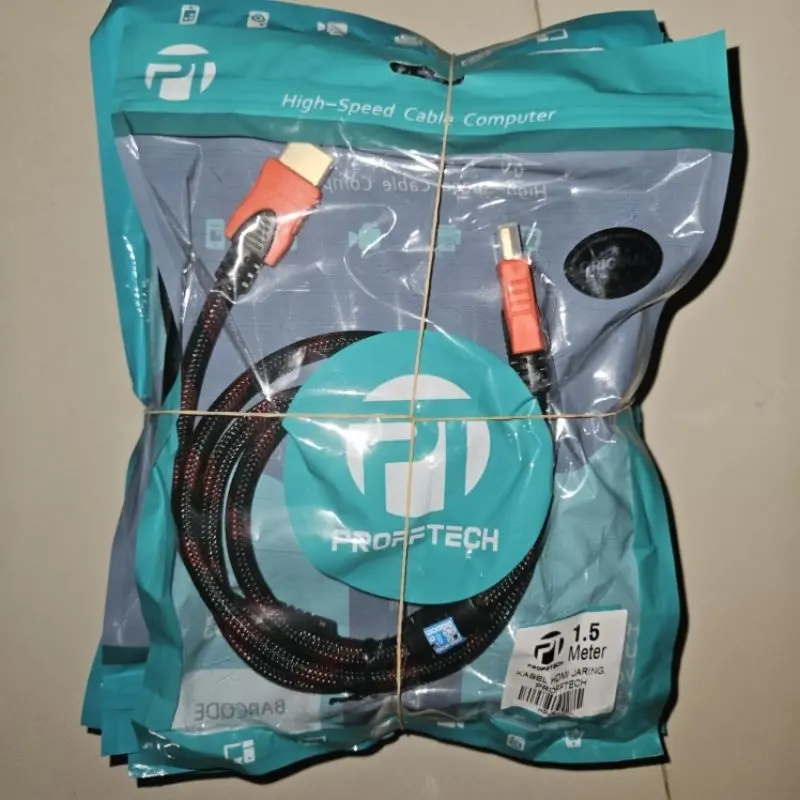 Kabel HDMI 1.5M,3M,5M,10M,15M,20M Jaring Profftech V1.4 HDMI To HDMI ORIGINAL 100% 2