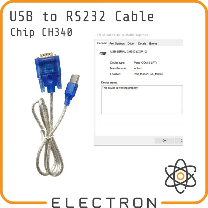Gambar USB to RS232 CH340 Serial Port DB9 Cable COM Port Adapter CH 340 Kabel dari Electron ID_NEW Kota Tangerang 5 Tokopedia