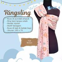 Gambar Gendongan Ring Sling - Gendongan Kain panjang - Pink Motif - MR.SUN PINK dari Aurel Babyshop Kota Tangerang Selatan 4 Tokopedia