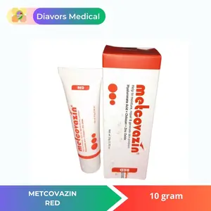 Metcovazin Cream Red 10 Gram & 25 Gram - Krim Warna Dasar Luka Merah Acid Zinc