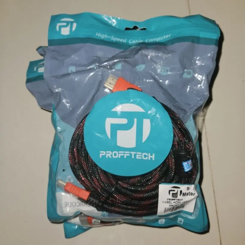 Kabel HDMI 1.5M,3M,5M,10M,15M,20M Jaring Profftech V1.4 HDMI To HDMI ORIGINAL 100% 3