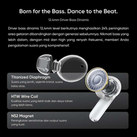 Gambar REALME BUDS T300 - 30dB Noise Cancellation - ORIGINAL - Putih dari DIGITAL ZONE_NEW Kota Administrasi Jakarta Pusat 4 Tokopedia