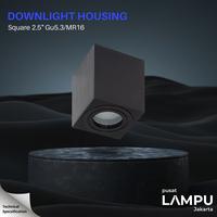 Gambar LAMPU DOWNLIGHT OUTBOW MR16 2.5INCH KOTAK BISA GANTI LAMPU - Putih, 3000K dari Pusat Lampu Jakarta Kota Administrasi Jakarta Pusat 1 Tokopedia