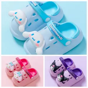 Sepatu Sandal Anak Perempuan Cinnamoroll, Kuromi, Melody 3D