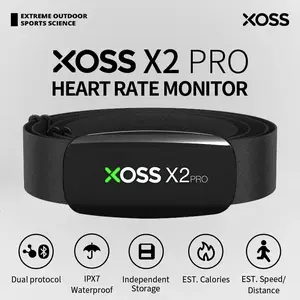 Xoss Sensor Denyut Jantung Heart Rate Monitor Bluetooth ANT + nirkabel Xoss HR X2 dan X2 Pro