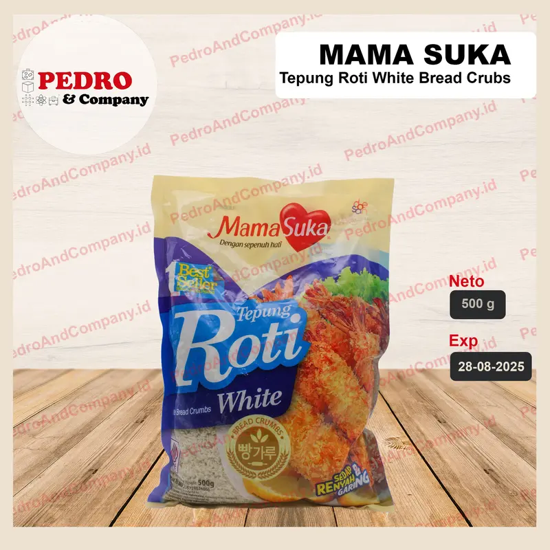 Mamasuka - Tepung roti white/ white bread crumbs (500gr) 0