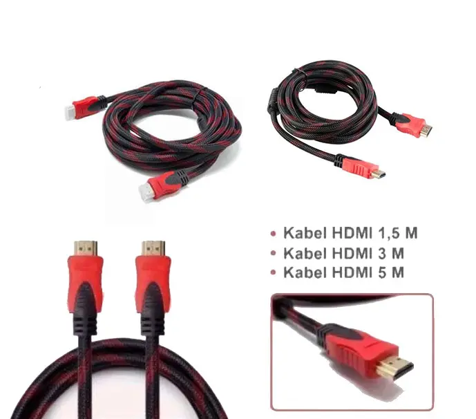 Kabel HDMI 1.5M,3M,5M,10M,15M,20M Jaring Profftech V1.4 HDMI To HDMI ORIGINAL 100% 1